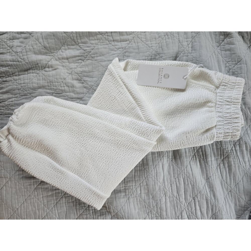 BALANCE COLLECTION Womens Textured Sweatpants Tessa Jogger Pants M white NWT